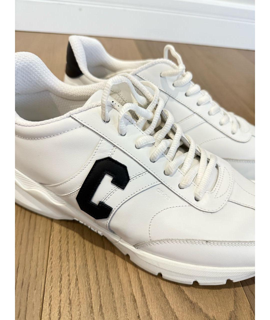 CELINE Белые кожаные кроссовки, фото 6