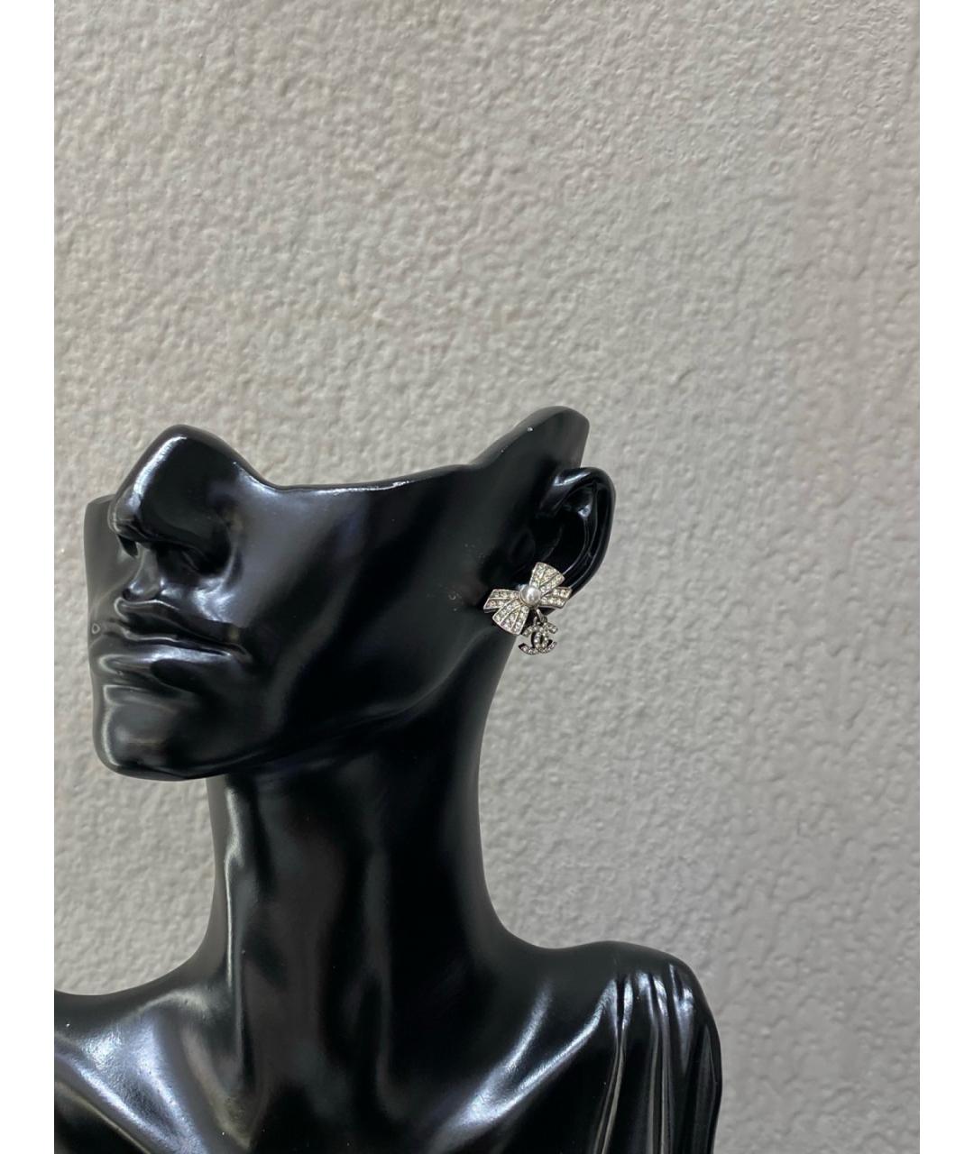 CHANEL Серебряные латунные серьги, фото 4