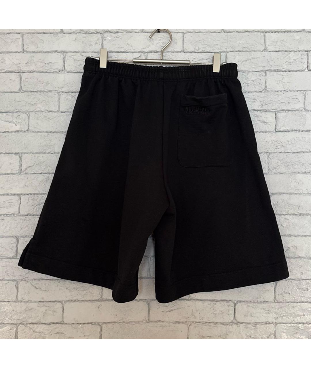 VETEMENTS Черные полиэстеровые шорты, фото 2
