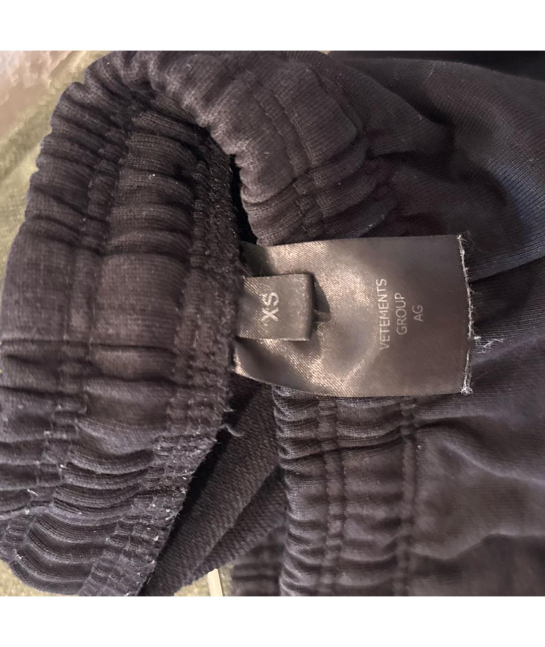 VETEMENTS Черные полиэстеровые шорты, фото 7