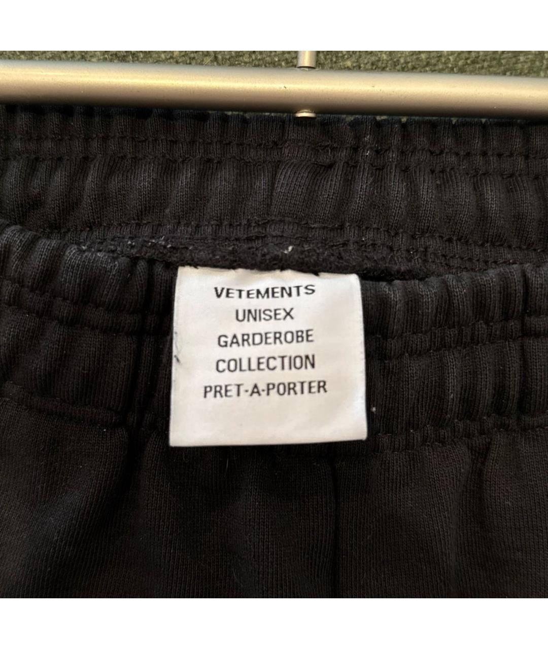 VETEMENTS Черные полиэстеровые шорты, фото 5