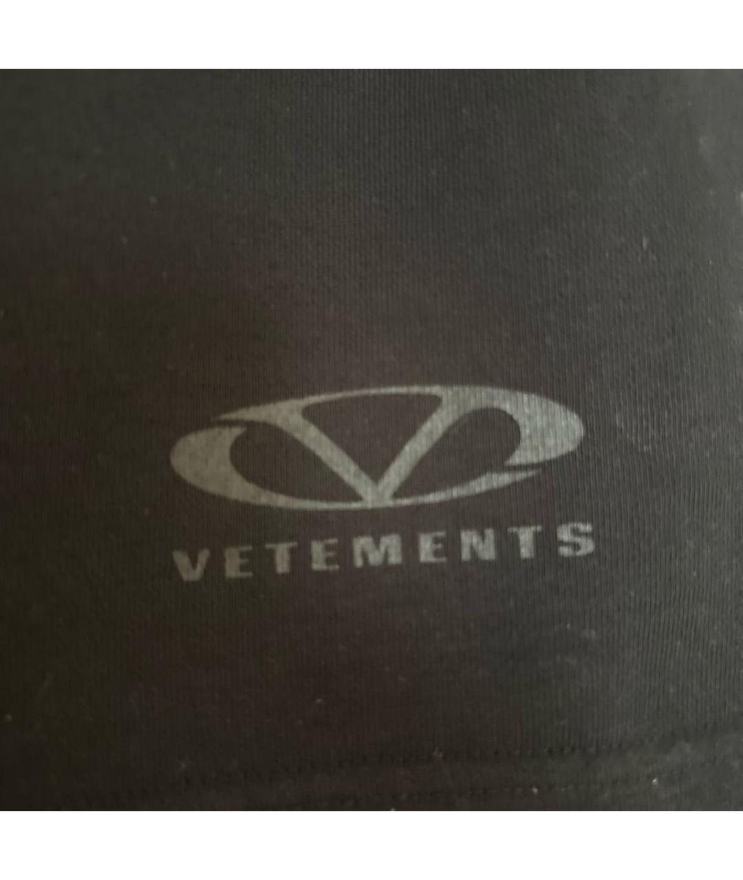 VETEMENTS Черные полиэстеровые шорты, фото 4