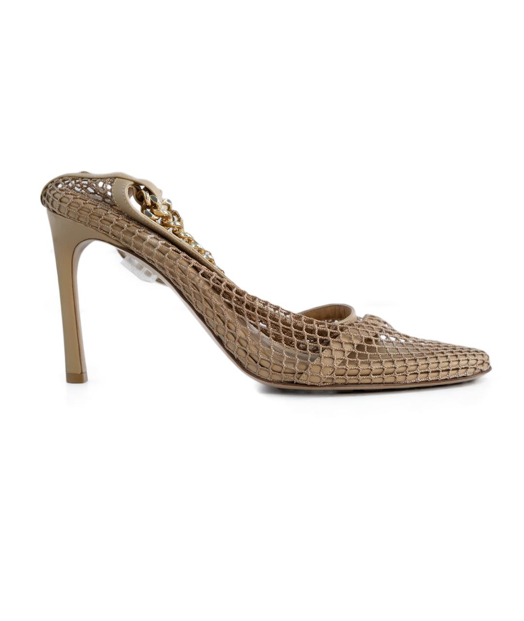 BOTTEGA VENETA Бежевые кожаные туфли, фото 6