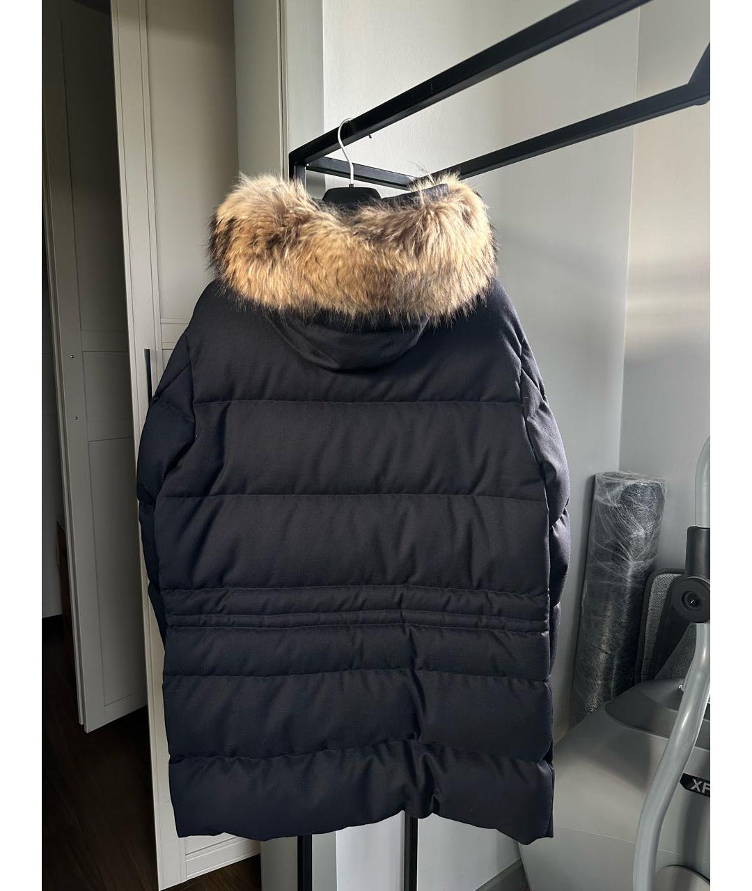 MONTECORE Темно-синий шерстяной пуховик, фото 2