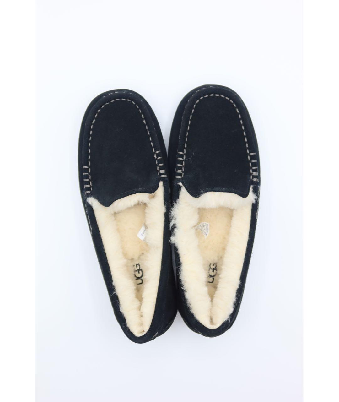 UGG AUSTRALIA Черные замшевые мокасины, фото 7