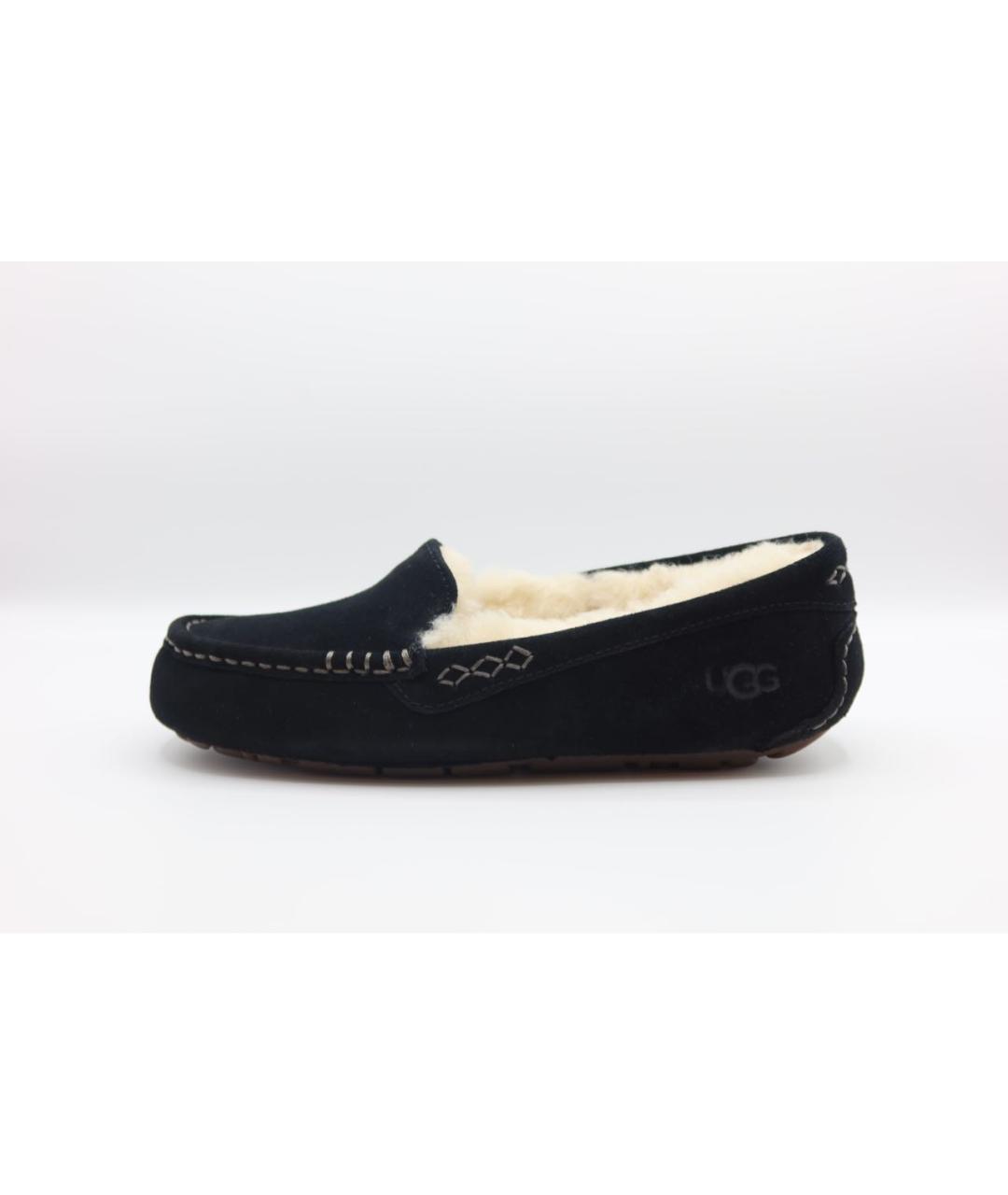 UGG AUSTRALIA Черные замшевые мокасины, фото 2