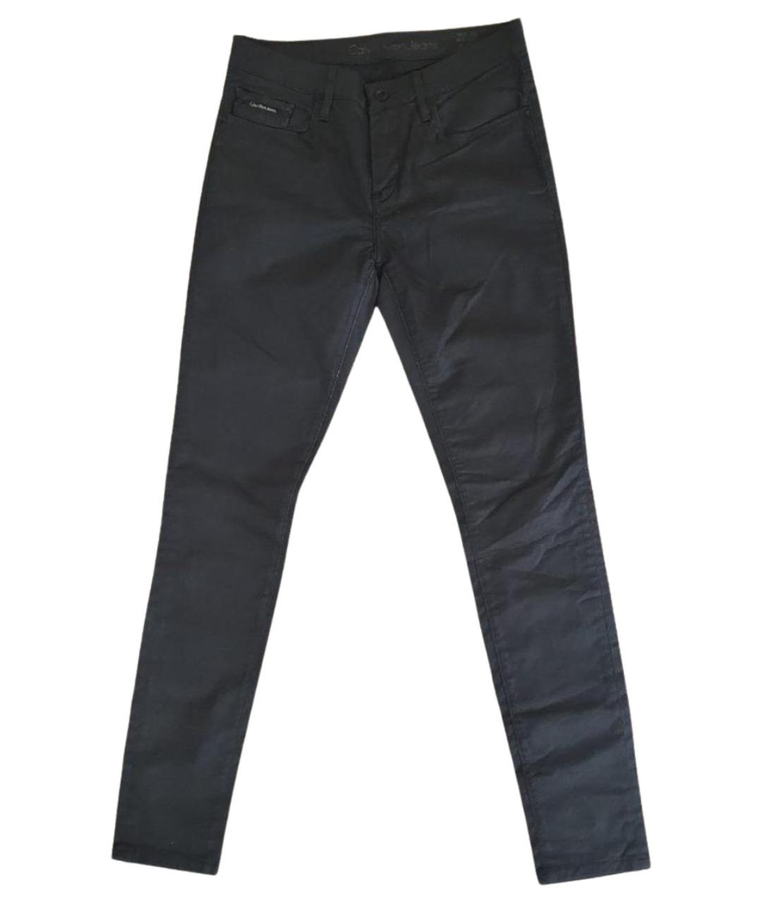 CALVIN KLEIN Черные хлопковые джинсы слим, фото 1