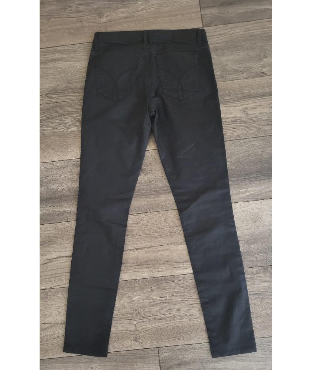 CALVIN KLEIN Черные хлопковые джинсы слим, фото 2