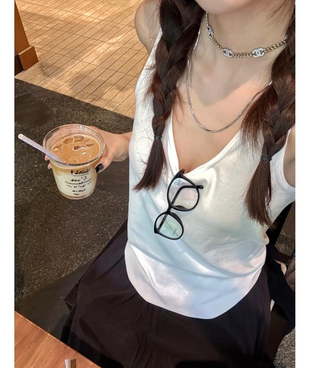 CHANEL Золотое металлическое колье, фото 5