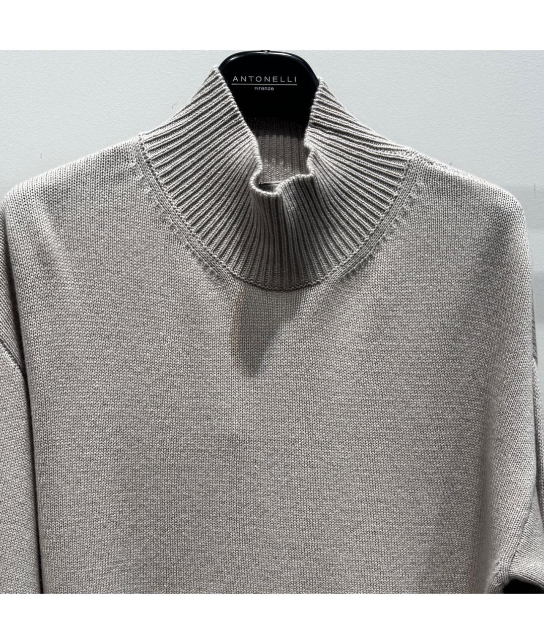 ANTONELLI FIRENZE Серый кашемировый джемпер / свитер, фото 2