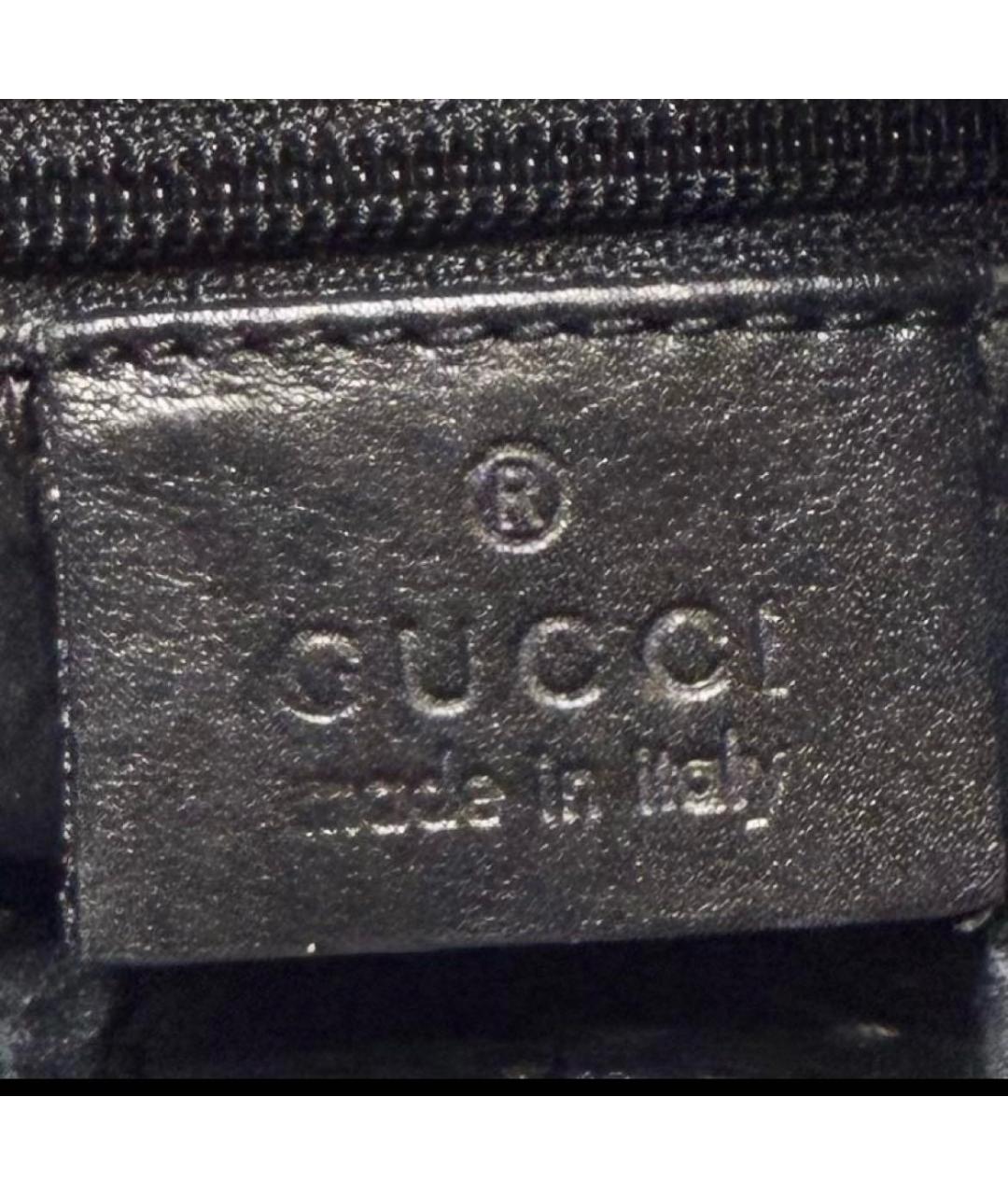 GUCCI Черная тканевая сумка тоут, фото 7