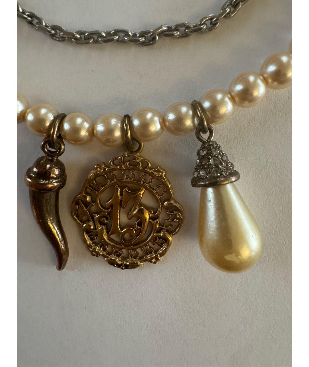 DOLCE&GABBANA Белая металлическая подвеска, фото 5