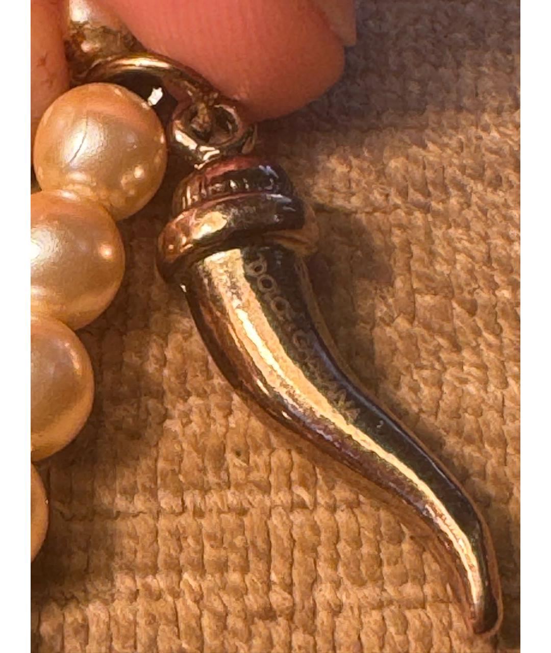 DOLCE&GABBANA Белая металлическая подвеска, фото 4