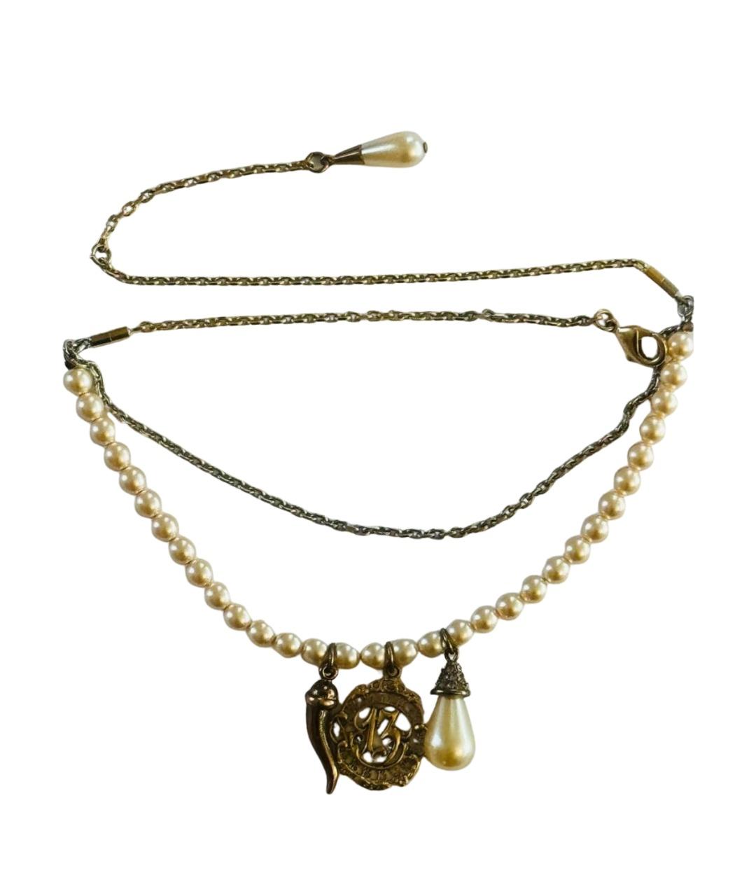 DOLCE&GABBANA Белая металлическая подвеска, фото 1