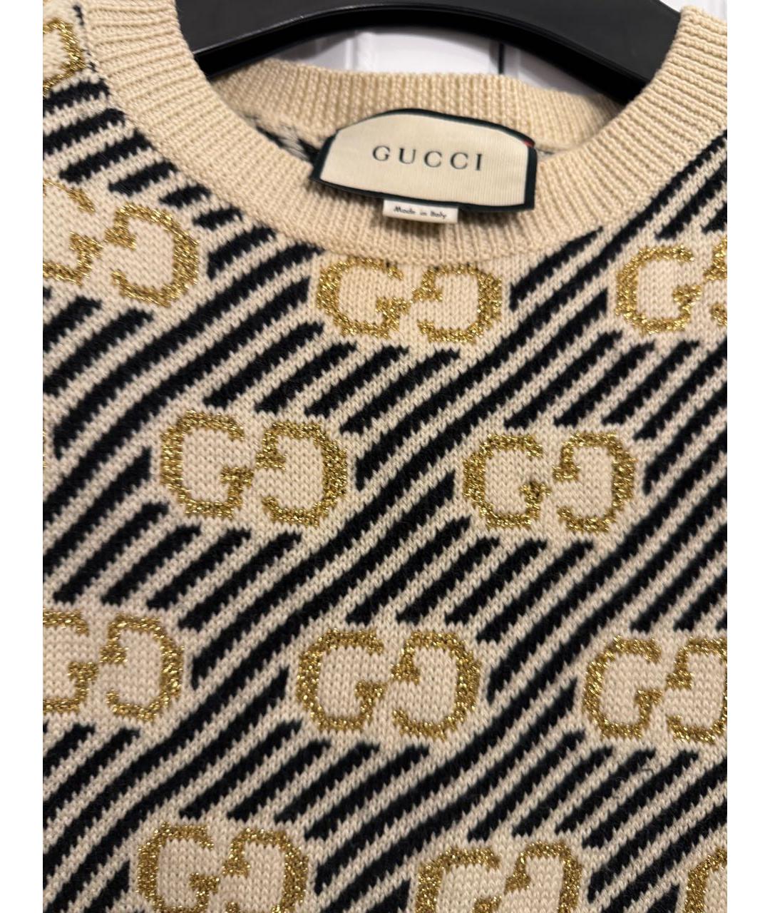 GUCCI Бежевый джемпер / свитер, фото 2