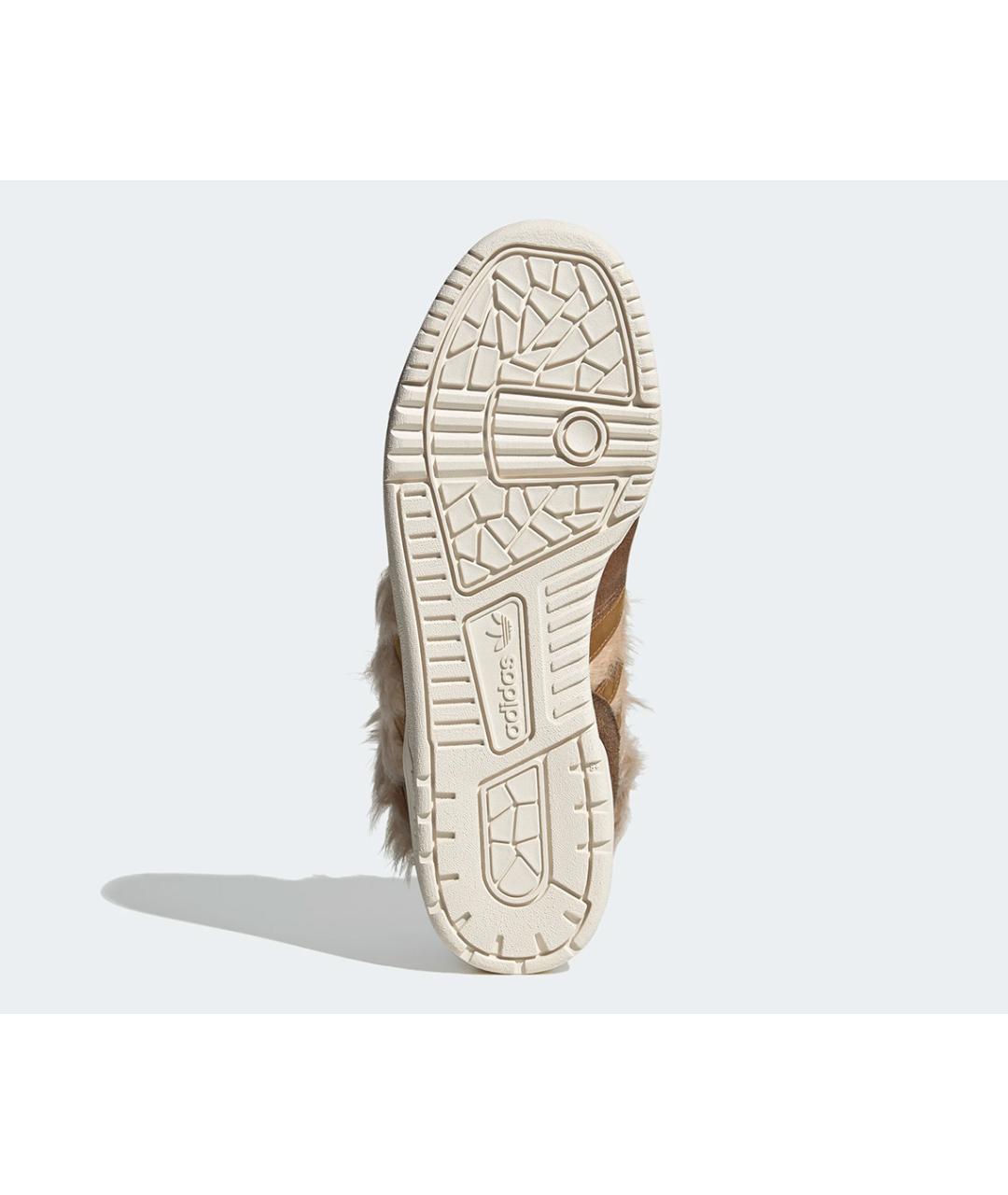 ADIDAS Коричневые замшевые высокие кроссовки / кеды, фото 7