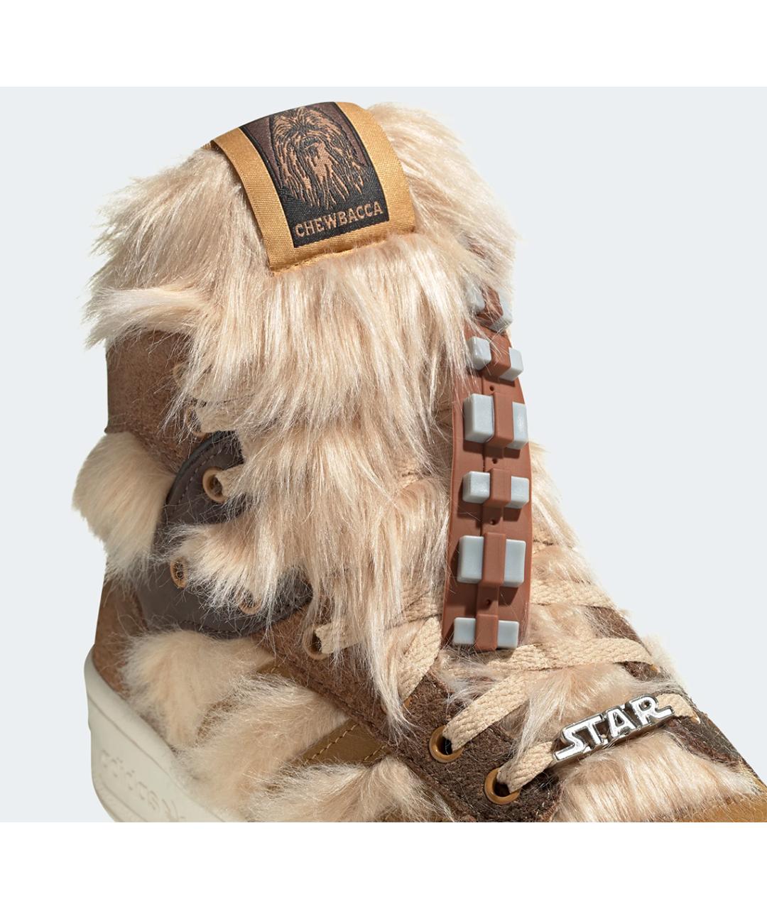 ADIDAS Коричневые замшевые высокие кроссовки / кеды, фото 3