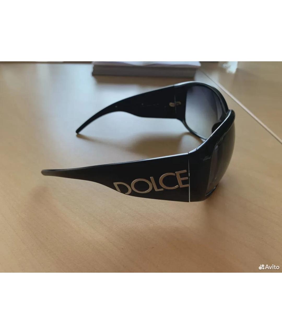 DOLCE&GABBANA Черные пластиковые солнцезащитные очки, фото 6