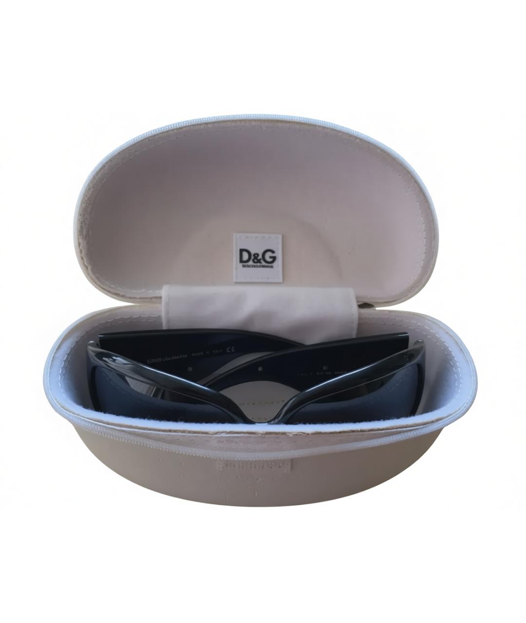 DOLCE&GABBANA Черные пластиковые солнцезащитные очки, фото 4