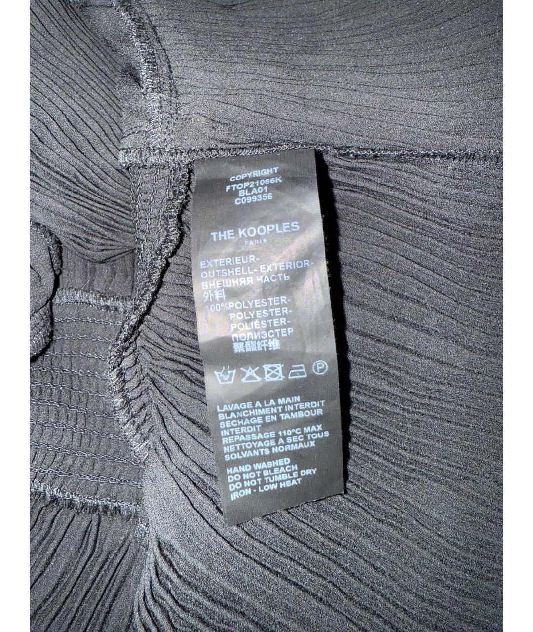 THE KOOPLES Черная полиэстеровая блузы, фото 5