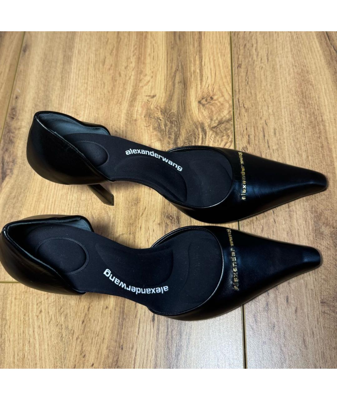 ALEXANDER WANG Черные кожаные туфли, фото 3