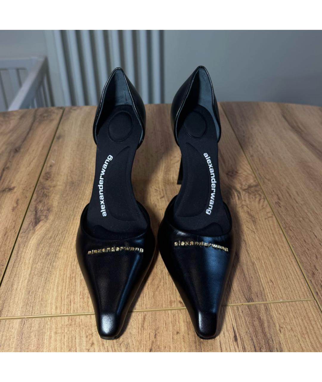 ALEXANDER WANG Черные кожаные туфли, фото 2