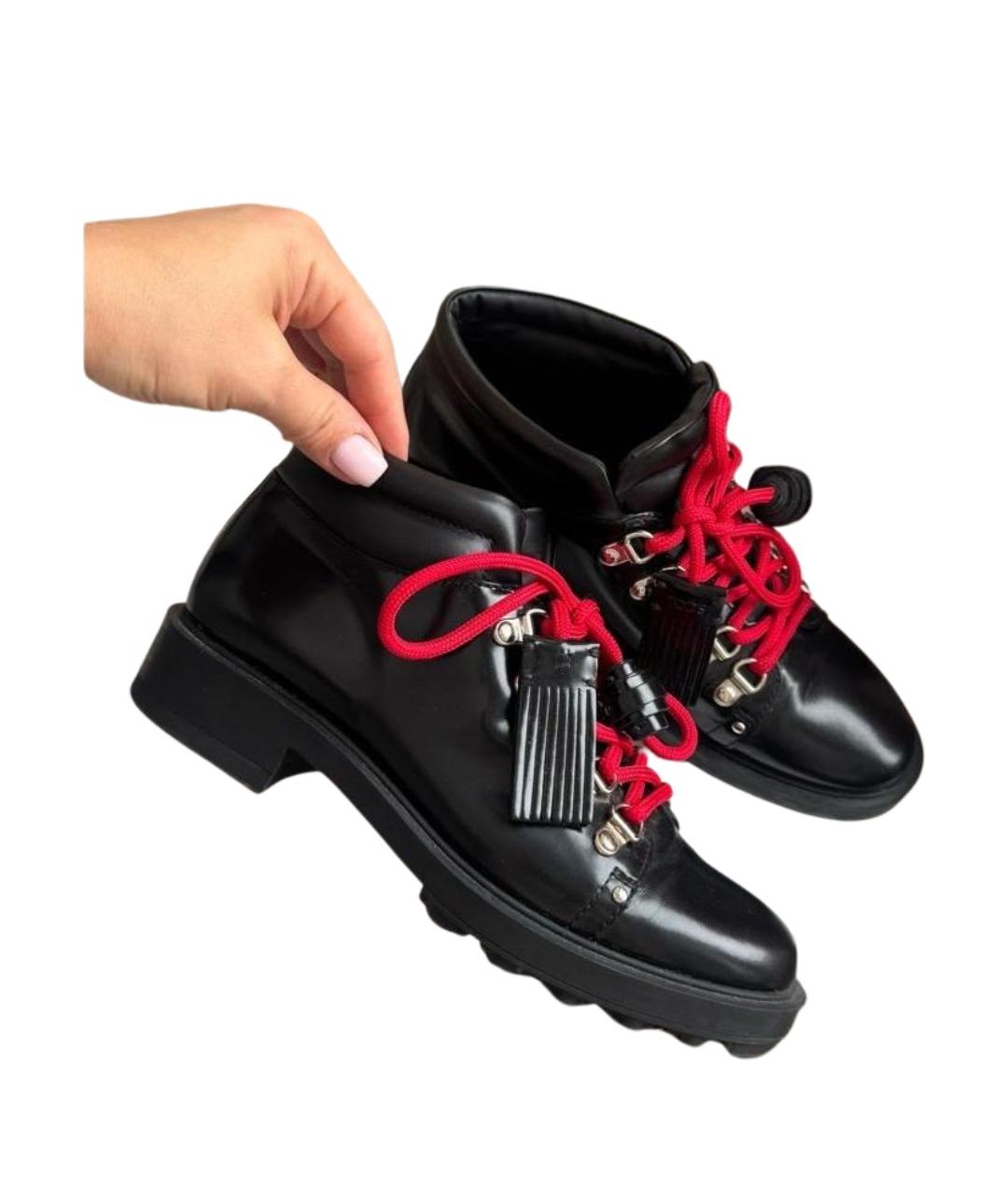 TOD'S Черные ботинки из лакированной кожи, фото 8