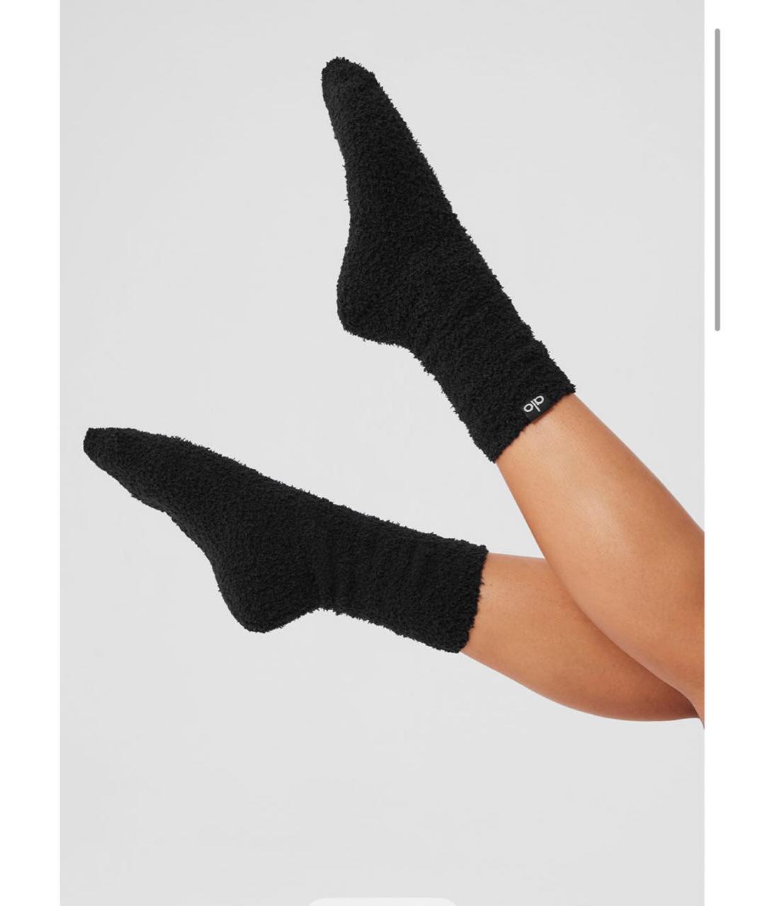 ALO YOGA Черные полиэстеровые спортивные брюки и шорты, фото 4