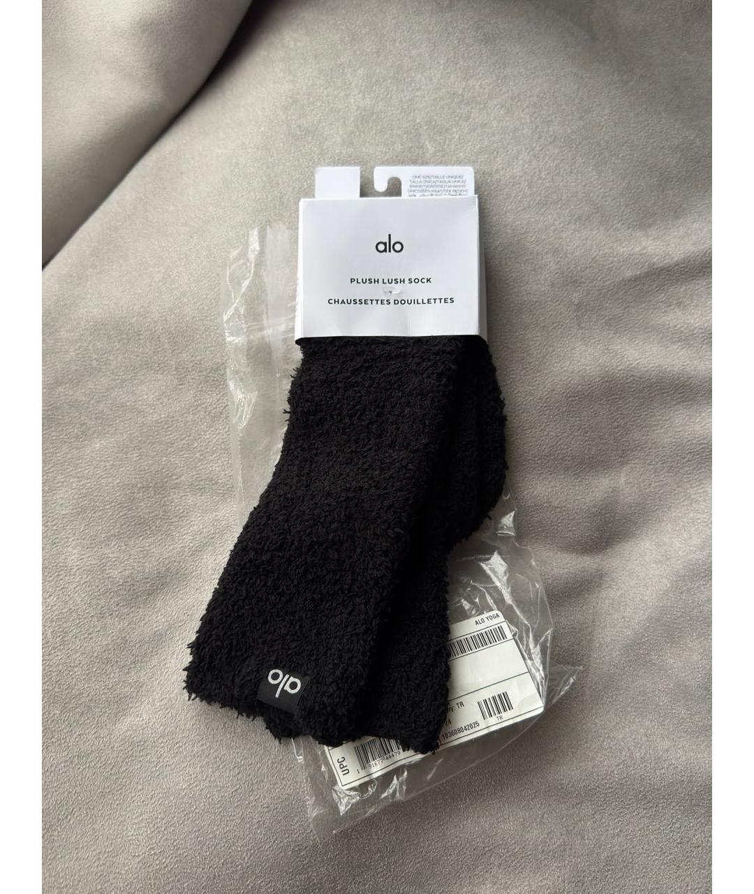 ALO YOGA Черные полиэстеровые спортивные брюки и шорты, фото 2