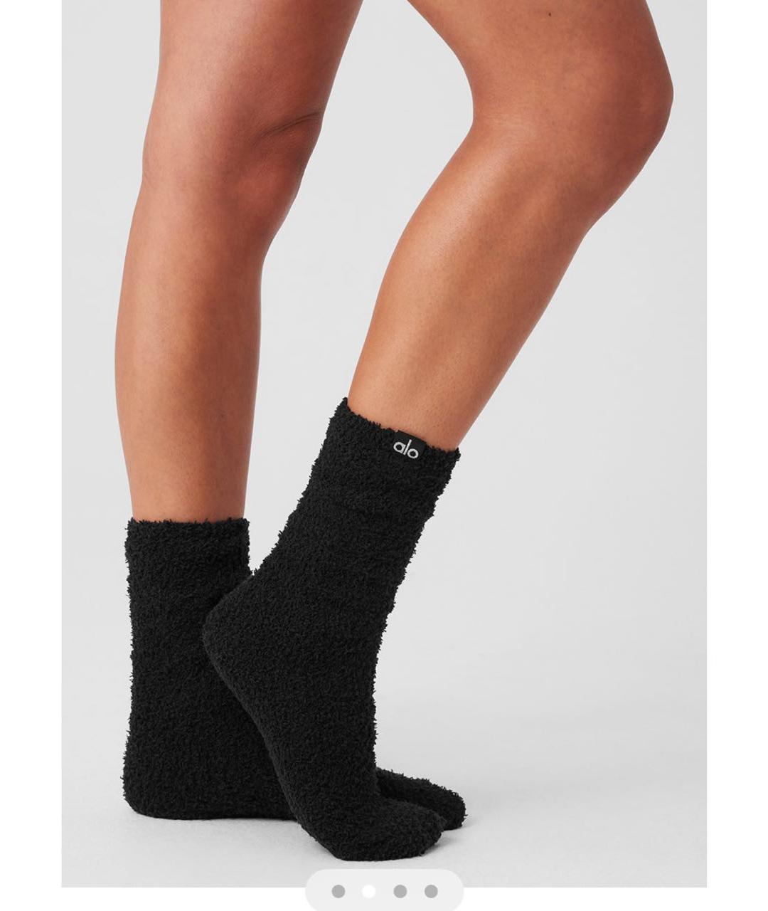 ALO YOGA Черные полиэстеровые спортивные брюки и шорты, фото 3