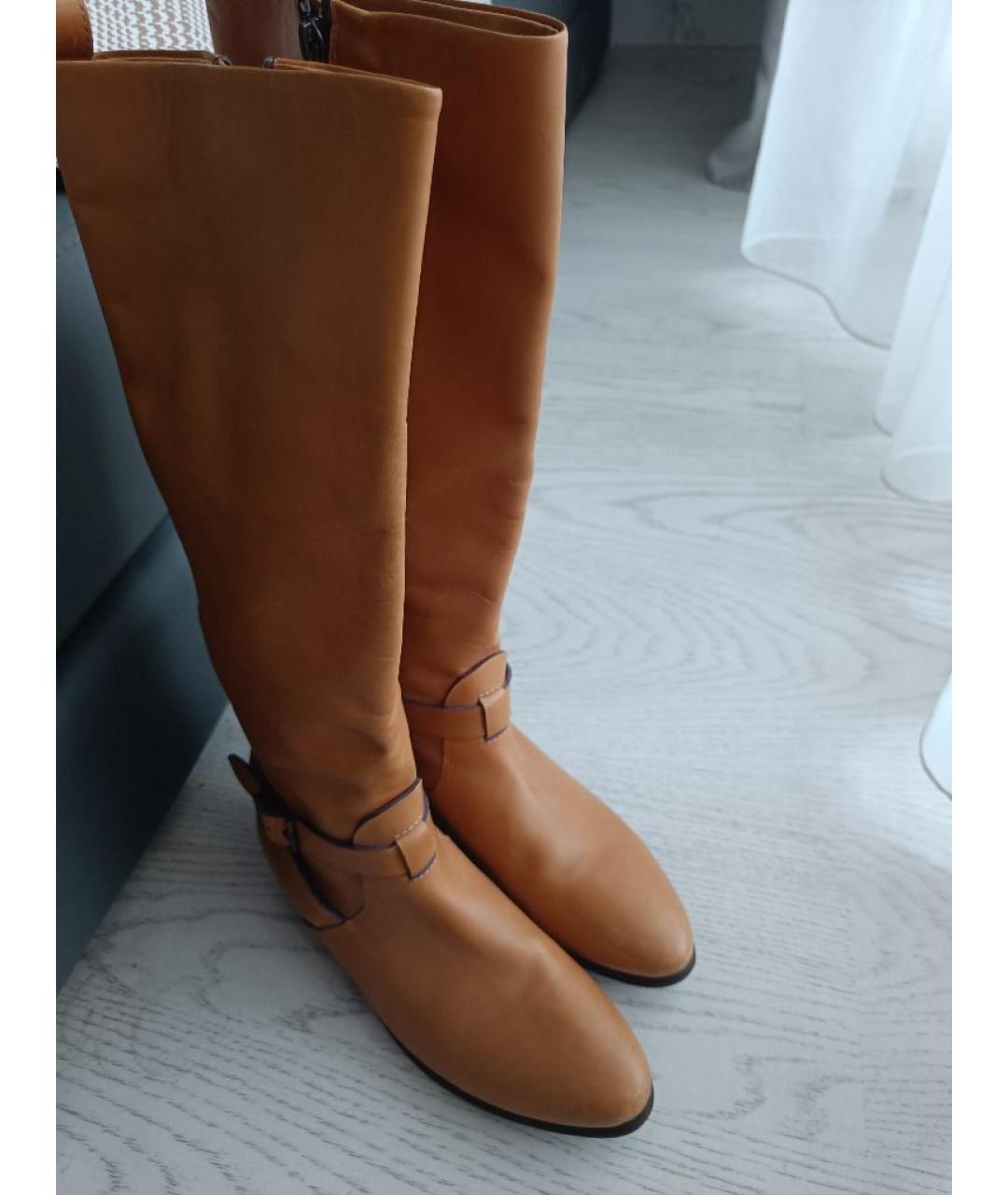 ETRO Коричневые кожаные сапоги, фото 6