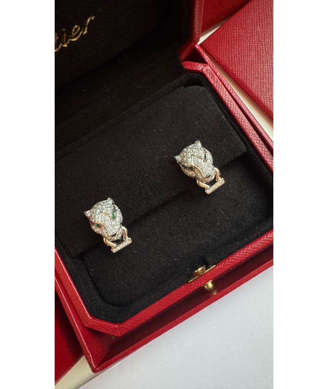 CARTIER Золотые серьги из белого золота, фото 7