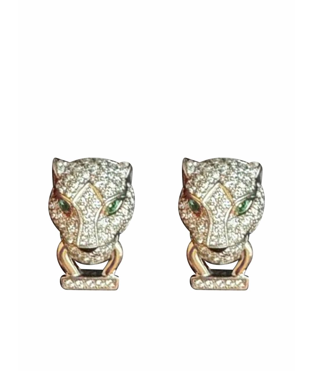 CARTIER Золотые серьги из белого золота, фото 1