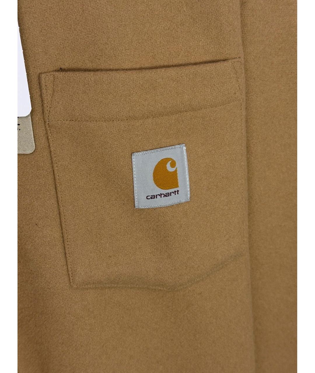 CARHARTT WIP Горчичная шерстяная куртка, фото 4