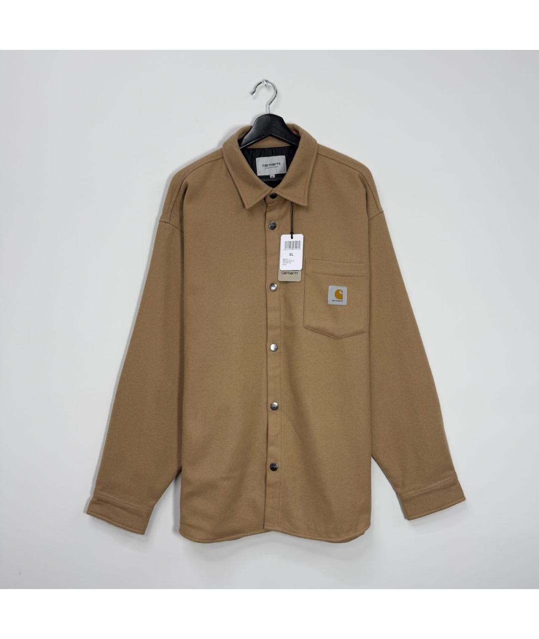 CARHARTT WIP Горчичная шерстяная куртка, фото 6