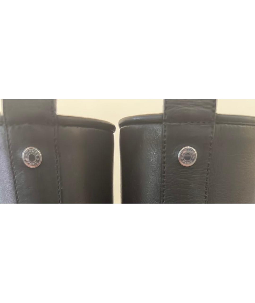 HERMES Черные кожаные ботинки, фото 3