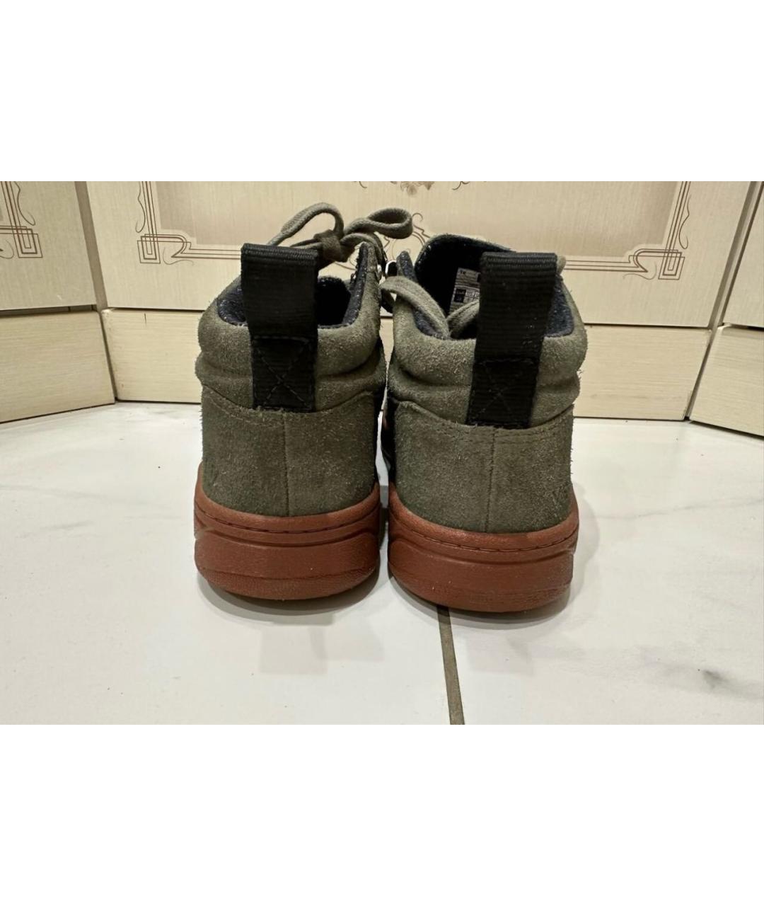VEJA Зеленые замшевые кеды, фото 4