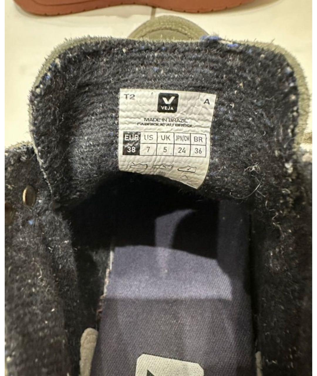 VEJA Зеленые замшевые кеды, фото 5