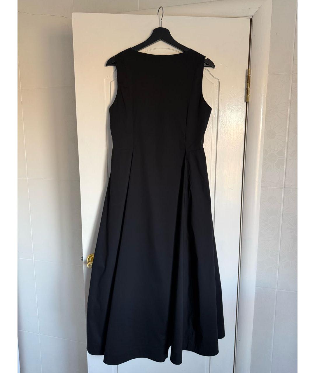 COS Черное хлопковое коктейльное платье, фото 2