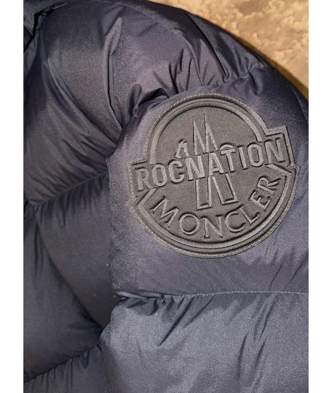 MONCLER Черный пуховик, фото 4