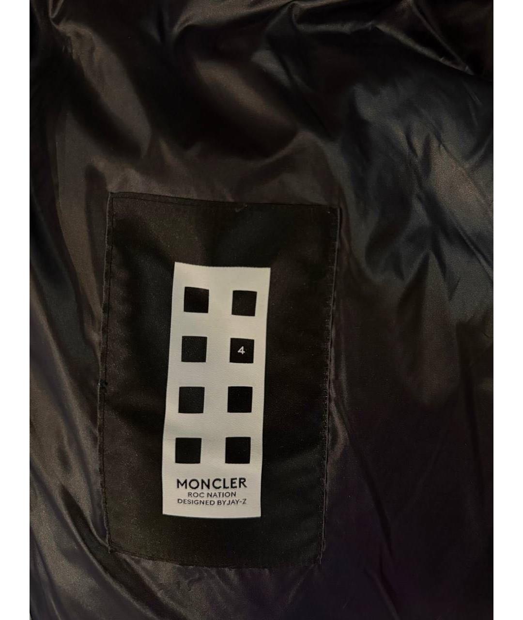 MONCLER Черный пуховик, фото 5