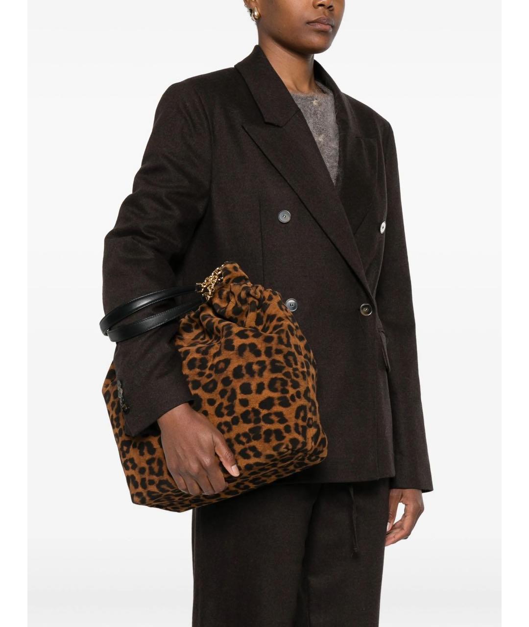 DEMELLIER Коричневая замшевая сумка тоут, фото 2