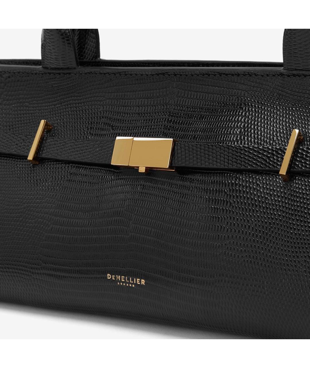 DEMELLIER Черная кожаная сумка тоут, фото 6