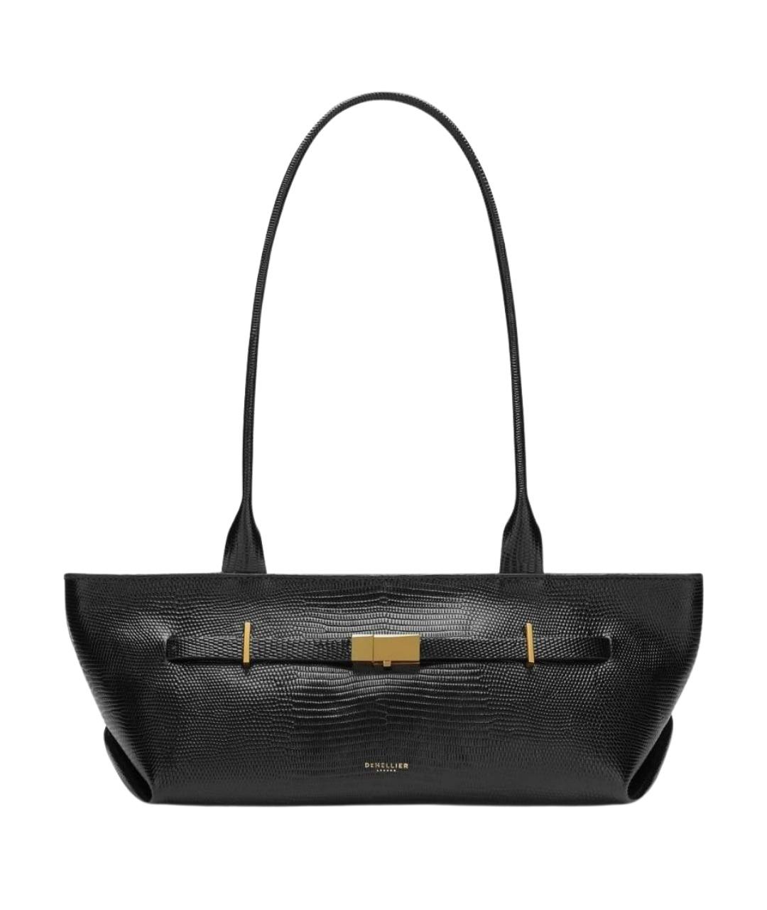 DEMELLIER Черная кожаная сумка тоут, фото 1