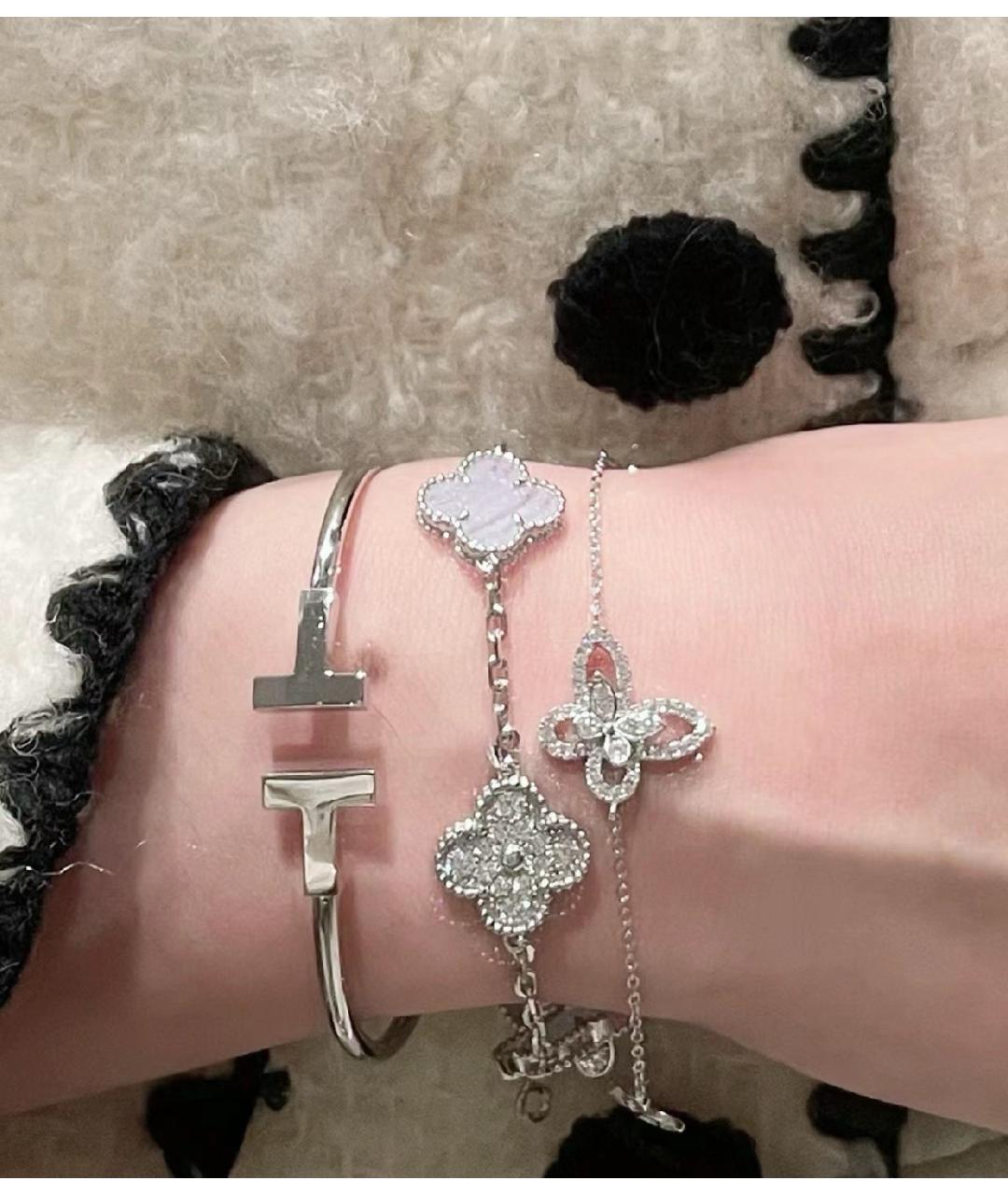 TIFFANY&CO Серебрянный браслет из белого золота, фото 6