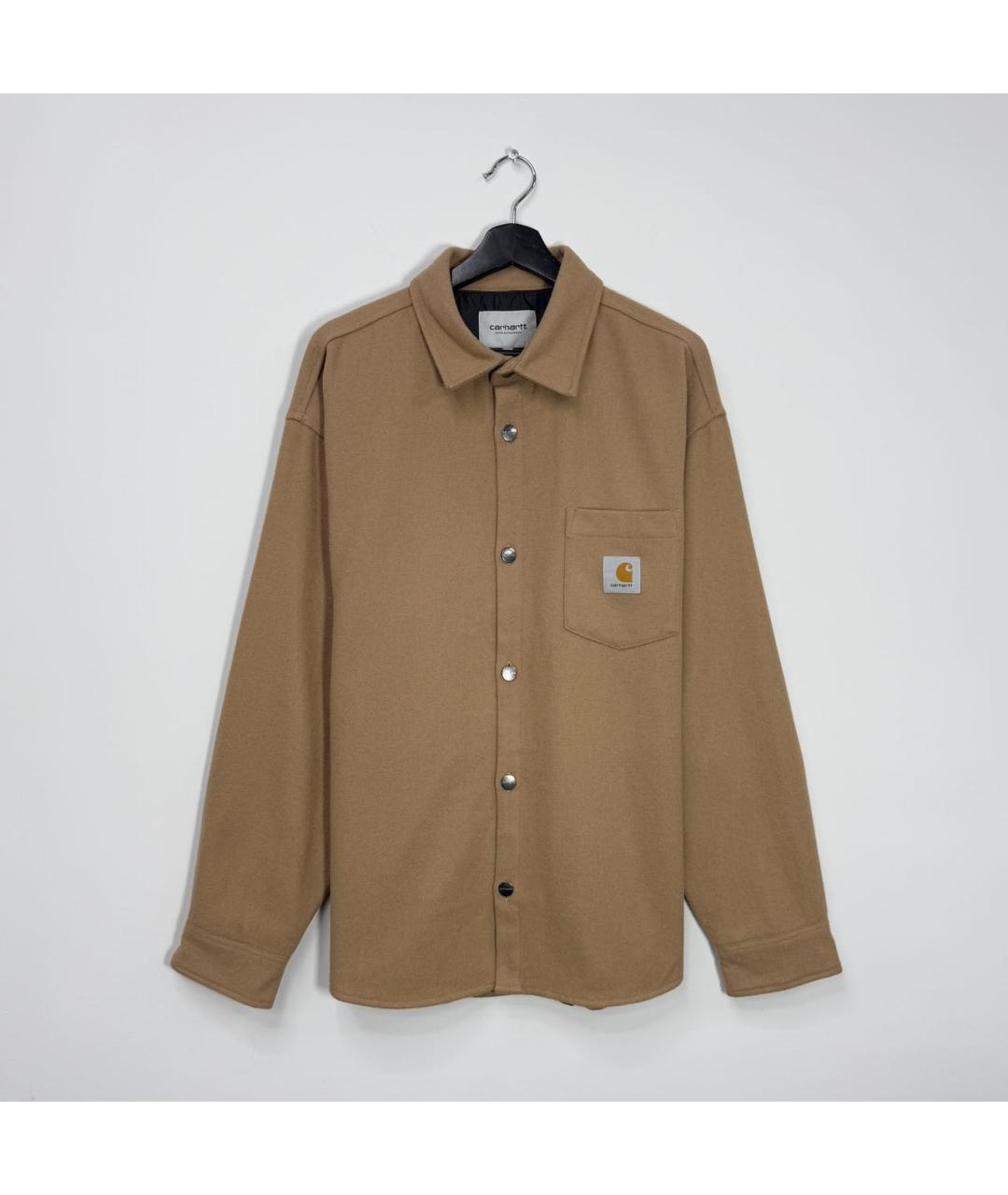 CARHARTT WIP Коричневая шерстяная куртка, фото 6