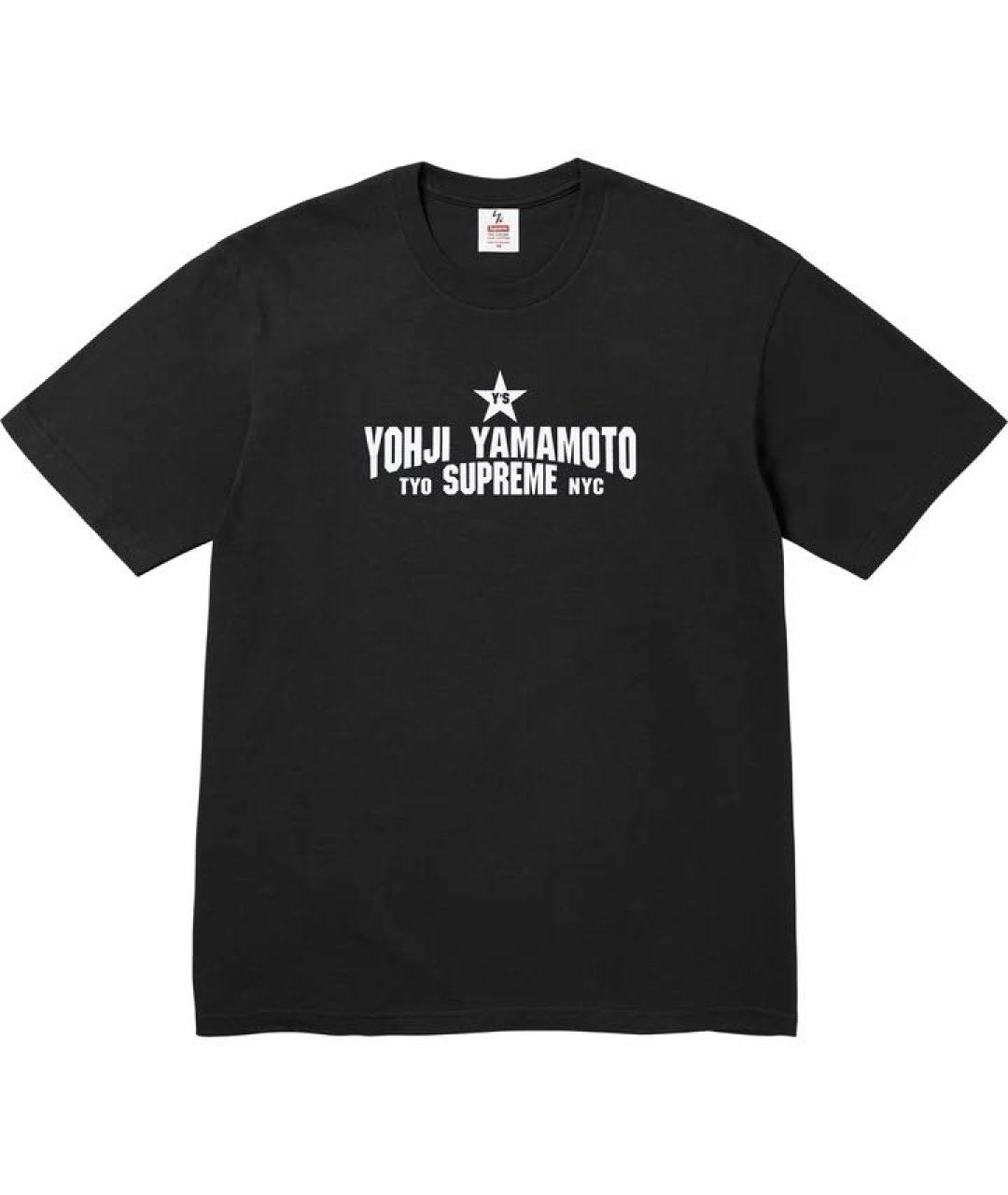 YOHJI YAMAMOTO Черная хлопковая футболка, фото 1