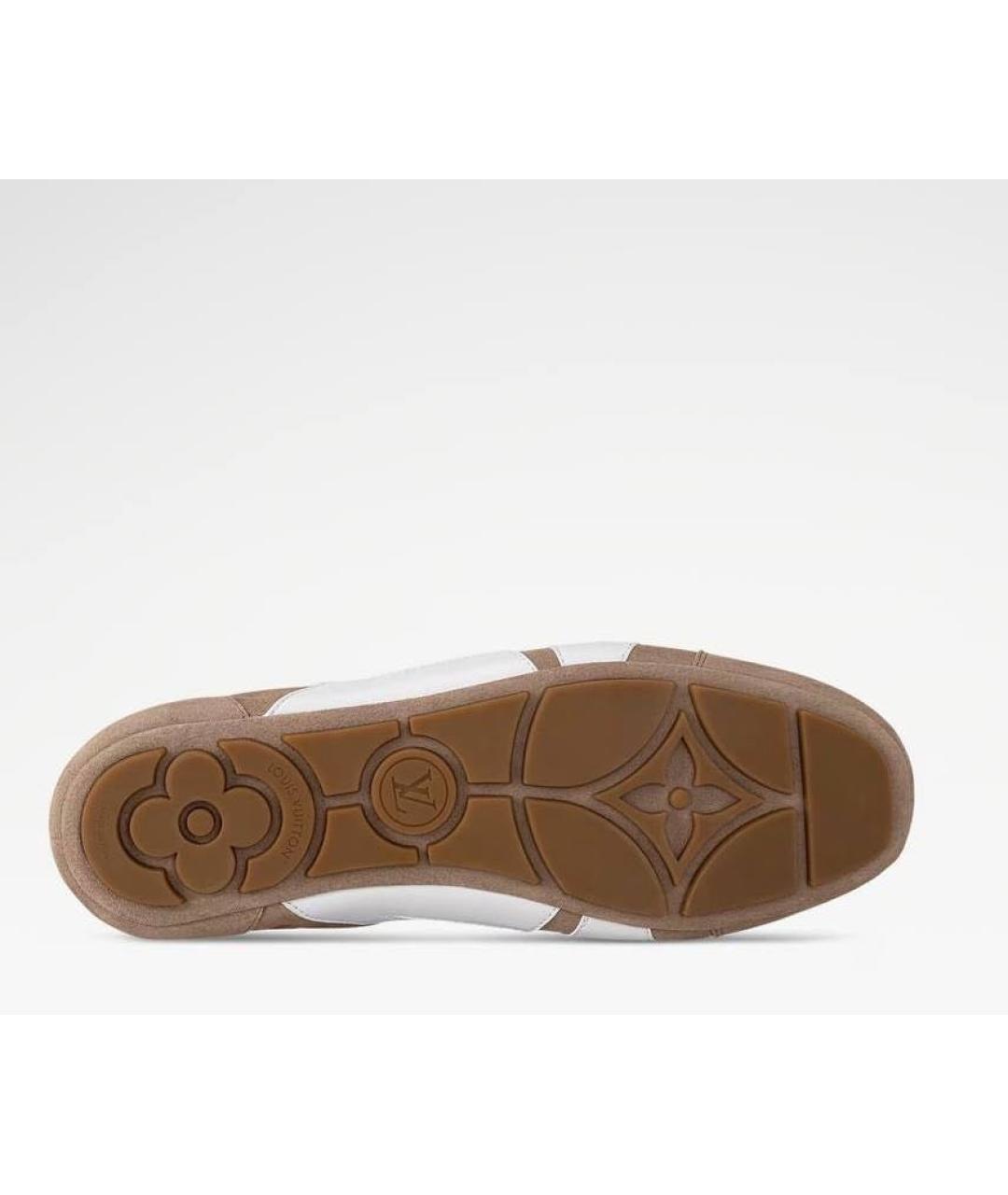 LOUIS VUITTON Коричневые замшевые кроссовки, фото 4