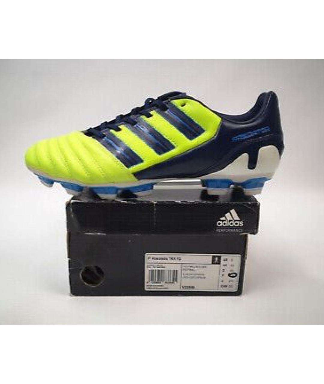 ADIDAS Зеленые кожаные низкие кроссовки / кеды, фото 8