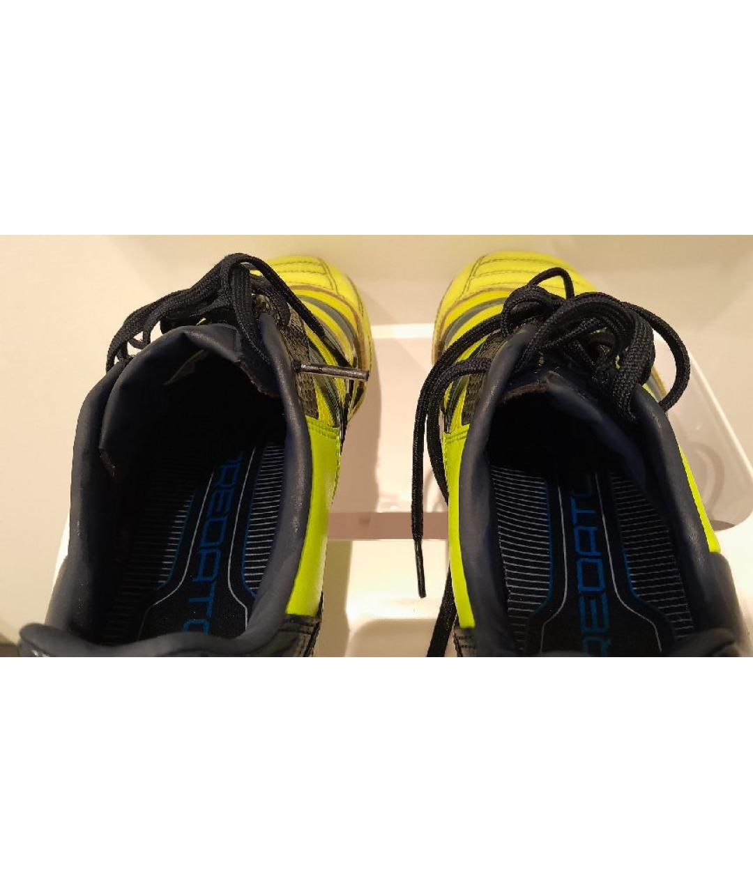 ADIDAS Зеленые кожаные низкие кроссовки / кеды, фото 3